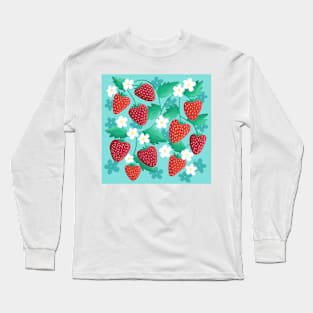 Summer Strawberry Patch Long Sleeve T-Shirt